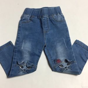 BMB Couture | toddler cat skinny jeans pants 2T